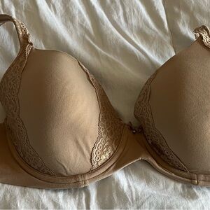 Soma Tan Lace Accent Embraceable Bra